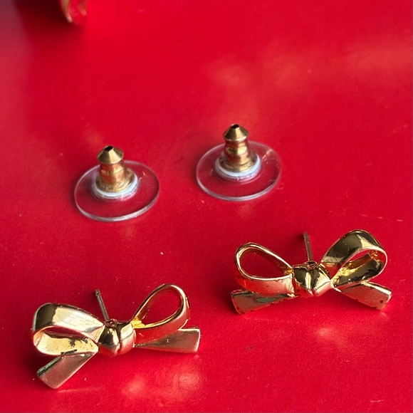 kate spade Gold Bow Earrings - Picture 3 of 5